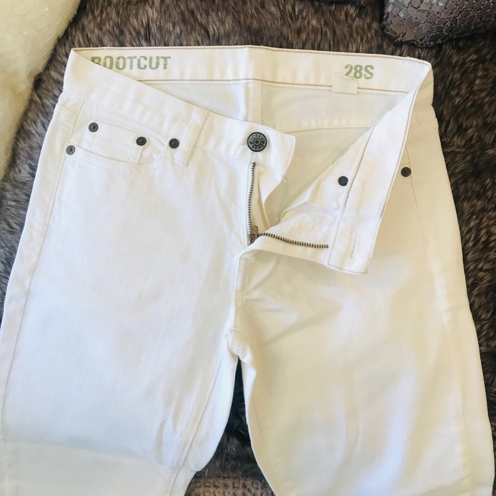 Size 28 J. Crew White Boot Cut Soft Jeans NWOT